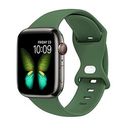 Lysun Kompatibelt med Apple Watch band 38 mm 40 mm 41 mm, sportarmband av mjukt silikon, kompatibelt med iWatch Series 7 3 2 1 SE kvinnor och män