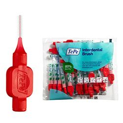 TEPE Lot de 25 brosses interdentaires d'origine Rouge 0,5 mm