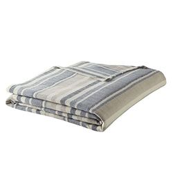 Eddie Bauer Herringbone Coperta, Blue Stripe, Coppia