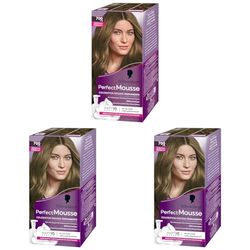 Schwarzkopf - Perfect Mousse - Coloration Cheveux - Mousse Permanente sans Ammoniaque - Masque Soin 96% d'ingrédients d'origine naturelle - Blond Foncé 700 (Lot de 3)