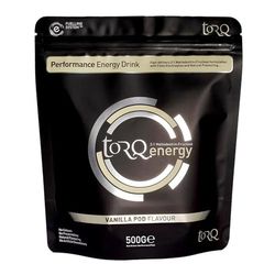 Flavoured Electrolyte Powder - Natural Vanilla Pod Isotonic Hydration Powder with Electrolytes Drink | Fast Delivery Energy Drink with High Carbohydrates and Sodium | 15 Single Servings | TORQ