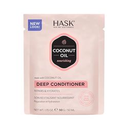 HASK Coconut Deep Conditioner Treatment, nourishing for all hair types, colour safe, and cruelty-free - 1 50mL Packette