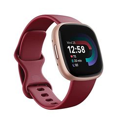 Fitbit Versa 4 FB523RGRD Aktivitetsspårare, Röd, En Storlek