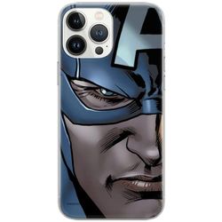 ERT GROUP mobiltelefonfodral för Iphone 13 PRO MAX originalt och officiellt licensierat Marvel mönster Captain America 020 Vit optimalt anpassad, fodral tillverkad av TPU-plast