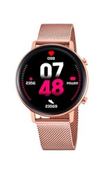 LOTUS Reloj Smartwatch Mujer 50042/1 - Caja de Aleacion de Zinc Rosa - Correa de Acero Inoxidable 316l Rosa