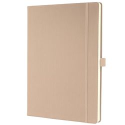 SIGEL CO640 Premium notitieboek geruit, A4, hardcover, beige - Conceptum