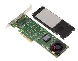 KALEA-INFORMATIQUE Tarjeta controladora PCIe 3.0 x8 para 2 SSD M.2 NVMe M Key HARWARE Raid 0 1 con chipset Marvell 88NR2241B0