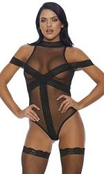 Forplay Breakdown Teddy, Black, Medium/Large