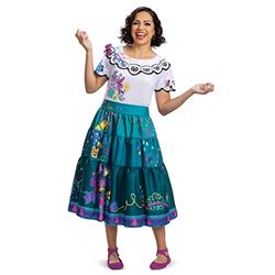 Encanto Costumes, Official Disney Encanto Mirabel and Dolores Deluxe Adult Costumes, Mirabel, (12-14)