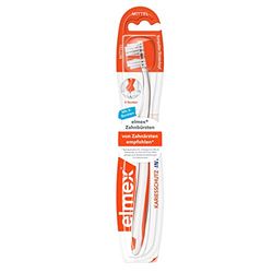 Brosse à dents Elmex - Protection contre les caries - Petite tête - Medium