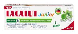 LACALUT Junior tandkräm 6 år. Dagligt hygienskydd karies. med fluor och xylitol. Smak äpple och mild mynta 55 ml