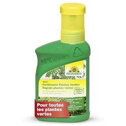 Neudorff Azet Engrais plantes vertes – Engrais 100% naturel pour une croissance rapide et des feuilles d'un vert profond pour toutes les plantes vertes, 250 ml