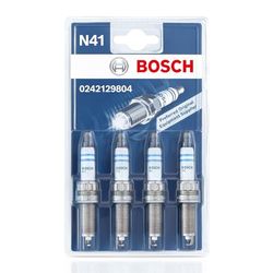 Bosch Iridio 0242129804 (N41) Conjunto de 4 velas de ignição para um arranque fiável e uma longa vida útil do motor a gasolina - com design resistente