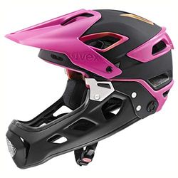 uvex jakkyl hde 2.0 - säker MTB-hjälm för dam och herr - optimal passform - avtagbart hakskydd - future black matt - 56-61 cm