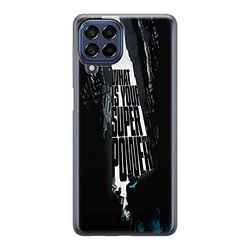 ERT GROUP mobiltelefonfodral för Samsung M33 5G originalt och officiellt licensierat DC mönster Batman 001 optimalt anpassad till formen på mobiltelefonen, fodral tillverkad av TPU-plast