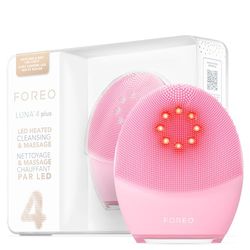 FOREO Luna 4 Plus Facial Cleansing Brush - NIR + LED Red LED Mask - Deep Cleansing & Firming Silicone Brush - Antiaging Face Massager - Microcurrent Face Sculptor - Face Care Normal Skin