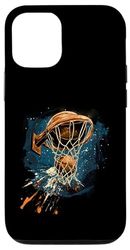 Basketball Artwork Slam Dunk Splash Basketball Player Hoop Case for iPhone 12/12 Pro