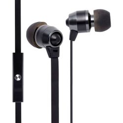 Groov-e Smart Buds metalen headset met afstandsbediening en microfoon zwart