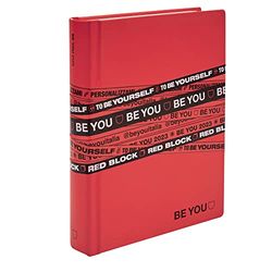 Be You Color dagboek, formaat 18,2 x 13,5 cm, collectie 22/23, voor degenen die steeds meer kleur in het leven willen hebben, Color Red Block, BE9R0200, Giochi Preziosi