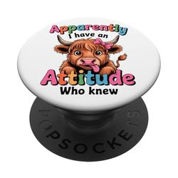 Aparentemente tengo una actitud que sabía PopSockets PopGrip Adhesivo