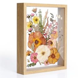 Romon Frames with depth, 27x21.8cm 3D Picture Frames, Shadow Box A4 Wooden Photo Frame for Wall and Table, Shadow Box Frame, Refillable Object Frame for Flower Souvenir Medal