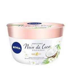 NIVEA Crème-Huile Soufflé Perlé Pot Fleur de Cerisier/Huile de Jojoba (1 x 200), soin corps hydratant
