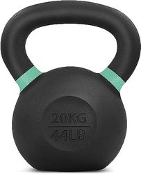 Yes4All XUT6 Peso Kettlebell rivestito in polvere, 20 kg, verde