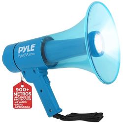 Pyle megafono, Altavoz, Portatil, 40V, Sirena, Control de Volumen, Ergonomico, Microfono, Interiores, Exteriores