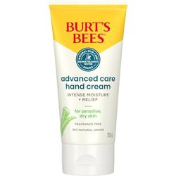 Burt's Bees Advanced Care Crema de manos para piel muy seca y agrietada, con hidratación y alivio intensos, con cera de abejas y manteca de karité de 70 ml