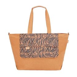 Babymoov Luiertas Tote Bag Zebra, grote capaciteit van 35l, veelzijdig, talrijke opbergmogelijkheden, verschoningsmatje, kinderwagenbevestiging en schouderriem, afneembare kleine tas van 3l inbegrepen