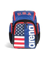 ARENA Spiky III Rugzak 35 Unisex Reizen Sport Gym Rugzak voor Mannen en Vrouwen, Trainingsuitrusting Apparatuur Tas voor Zwemmers, 35 liter, US Team