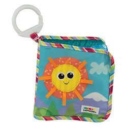 LAMAZE Classic Discovery Soft Book, Baby Books from Birth with Clip on Pram, Textured Baby Sensory Toy with Bright Colours Suitable for Babies Boys and Girls from 0 to 6 Months