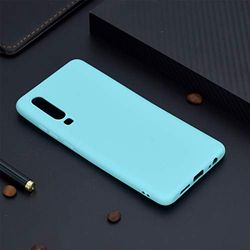 Pantalla del móvil LJJ del Color del Caramelo TPU for Huawei P30 (Negro) (Color : Green)