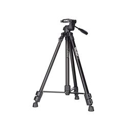 Rollei Compact Traveler Star S2 (anteriormente DIGI 9300) I tripé compacto de alumínio para vídeo I até 3 kg de carga útil Inclusive. Cabeça de tripé e bolsa de tripé I preto