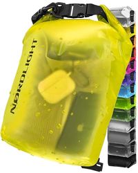 Nordlight Dry Bag en Waterdichte Tas - (10L, Geel) Waterdichte verpakkingstas met rolsluiting en schouderband | Zwemmen, strand, kanoën, staand peddelen, duiken