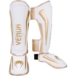 Venum Elite caneleiras, unissexo adulto, branco/dourado, XL