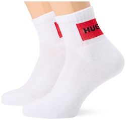 HUGO 2P SH RIB LABEL CC, vit100, 39-42 EU