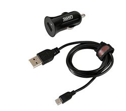 Lampa 40815 Cable de carga micro USB, incluye conector para encendedor de cigarrillos