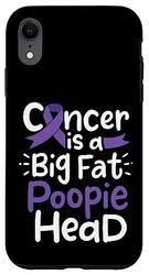 Carcasa para iPhone XR Hodgkin Linfoma de Concientización sobre el Cáncer Cinta Poopie Head Chemo