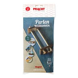 Pracht Creatives Hobby 3331-035 Telaio per tessere perline in legno, per infilare le perline, con istruzioni, per tessere braccialetti dell'amicizia