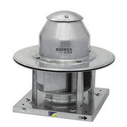 Ventilador centrífugo de tejado, modelo CHT/EW-450-4-B-T-D, turbina de 45 centímetros, 300/1410 rpm, caudal máximo de 2170/10200 m3/h, 85,6 x 85,6 x 77 centímetros (Referencia: 1045229)