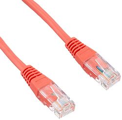 Pro Signal PS11085 - Cable de conexión Ethernet RJ45 macho a macho Cat5e UTP (1 m), color naranja
