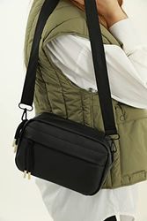 Le Jardin du Lin Trmdmra100112, Bolso Bandolera Mujeres, Negro, 23x15 Cm