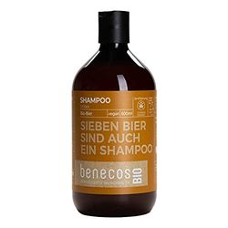 benecos Shampooing bio unisexe à la bière bio - Sept bières sont également un shampooing - végétalien - plastique recyclé