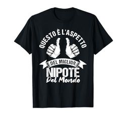 Il miglior Nipote del mondo Regalo compleanno Nipote Maglietta