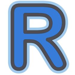 Bebemon Capital Lettre R (Bleu)