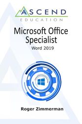 Microsoft Office Specialist Word 2019