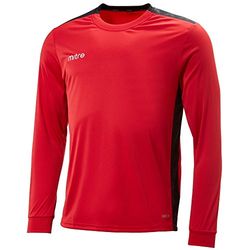 Mitre Charge Maillot de Football Mixte Adulte, Écarlate/Noir, FR : L (Taille Fabricant : L)