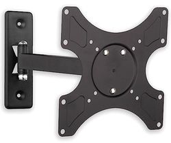 Techly 301443 Wall Mount for LCD LED TV 19-37" Tilting 2 Joints Black Black