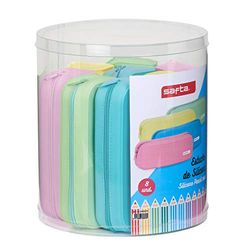 Set met 8 vierkante vakken van silicone, gesorteerd, 270 x 230 mm.